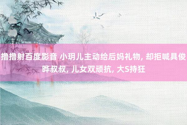 撸撸射百度影音 小玥儿主动给后妈礼物, 却拒喊具俊晔叔叔, 儿女双顽抗, 大S持狂