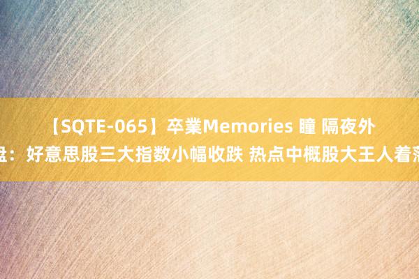 【SQTE-065】卒業Memories 瞳 隔夜外盘：好意思股三大指数小幅收跌 热点中概股大王人着落