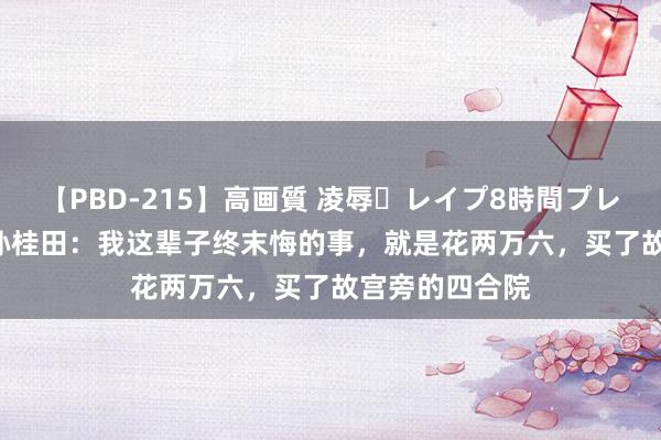 【PBD-215】高画質 凌辱・レイプ8時間プレミアムBEST 孙桂田：我这辈子终末悔的事，就是花两万六，买了故宫旁的四合院