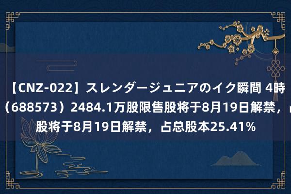 【CNZ-022】スレンダージュニアのイク瞬間 4時間 信宇东说念主（688573）2484.1万股限售股将于8月19日解禁，占总股本25.41%