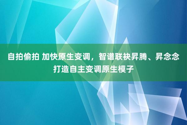 自拍偷拍 加快原生变调，智谱联袂昇腾、昇念念打造自主变调原生模子